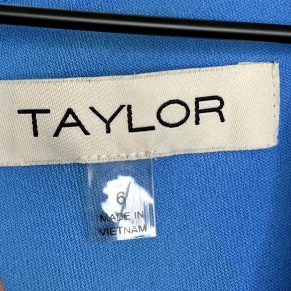 Taylor Floral Chiffon Mini Dress Enchanted Bloom Floral Womens Size 6 - Picture 11 of 14